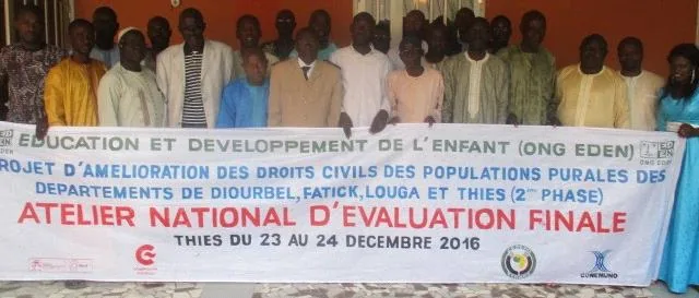 Amélioration des droits civils des populations rurales des départements de Diourbel, Fatick, Louga et Thiès (phases 1 et 2)