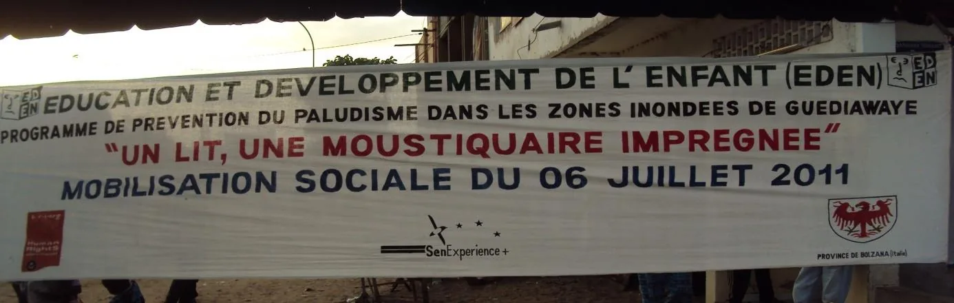 Projet de prévention du paludisme dans les zones inondées de Guédiawaye « Un lit, une moustiquaire imprégnée »